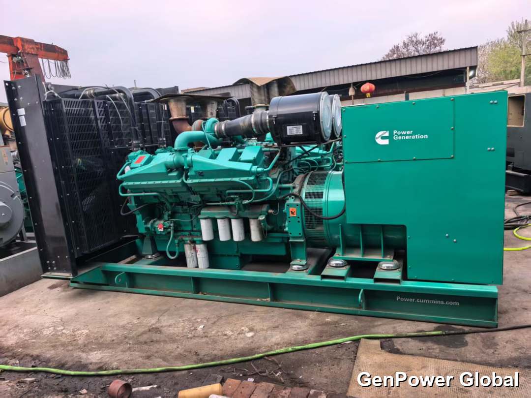 Cummins K38-G9 1250 kVA open-skid generating set at our Hebei yard