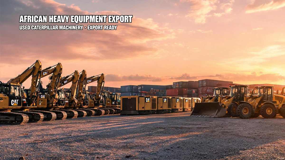 Used diesel generators, excavators and wheel loaders for export to Africa